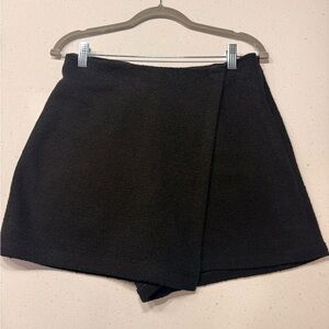 Express Women's Tweed Black Mini Skort